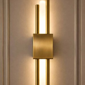 Modern Gold LED Wall Sconce – Luxury Dual Tube Wall Light