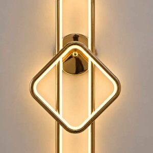 Aurora Geometric LED Wall Light – Gold Finish