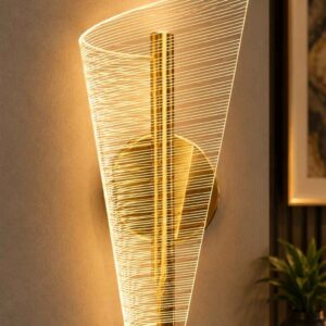 Modern Jellyfish Crystal LED Pendant Light – 3 Light Cluster Chandelier (Gold Finish)