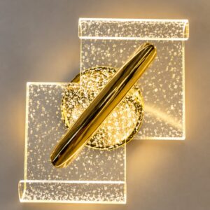 Modern Golden Crystal Wall Light