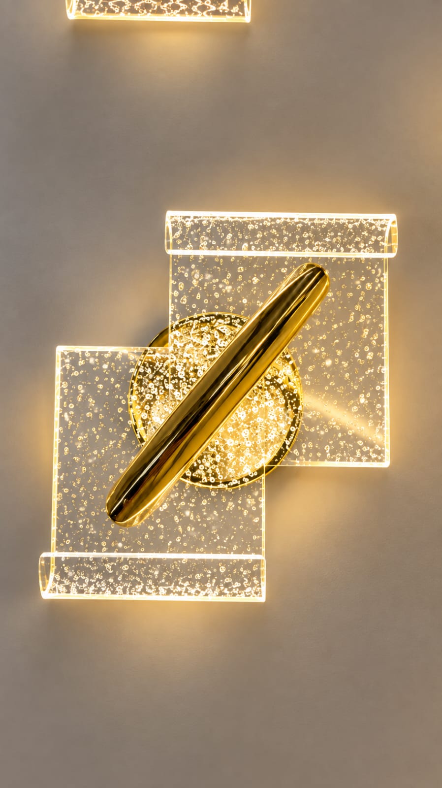 Modern Golden Crystal Wall Light