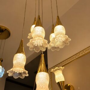 Luxury Golden Crystal Pendant Chandelier