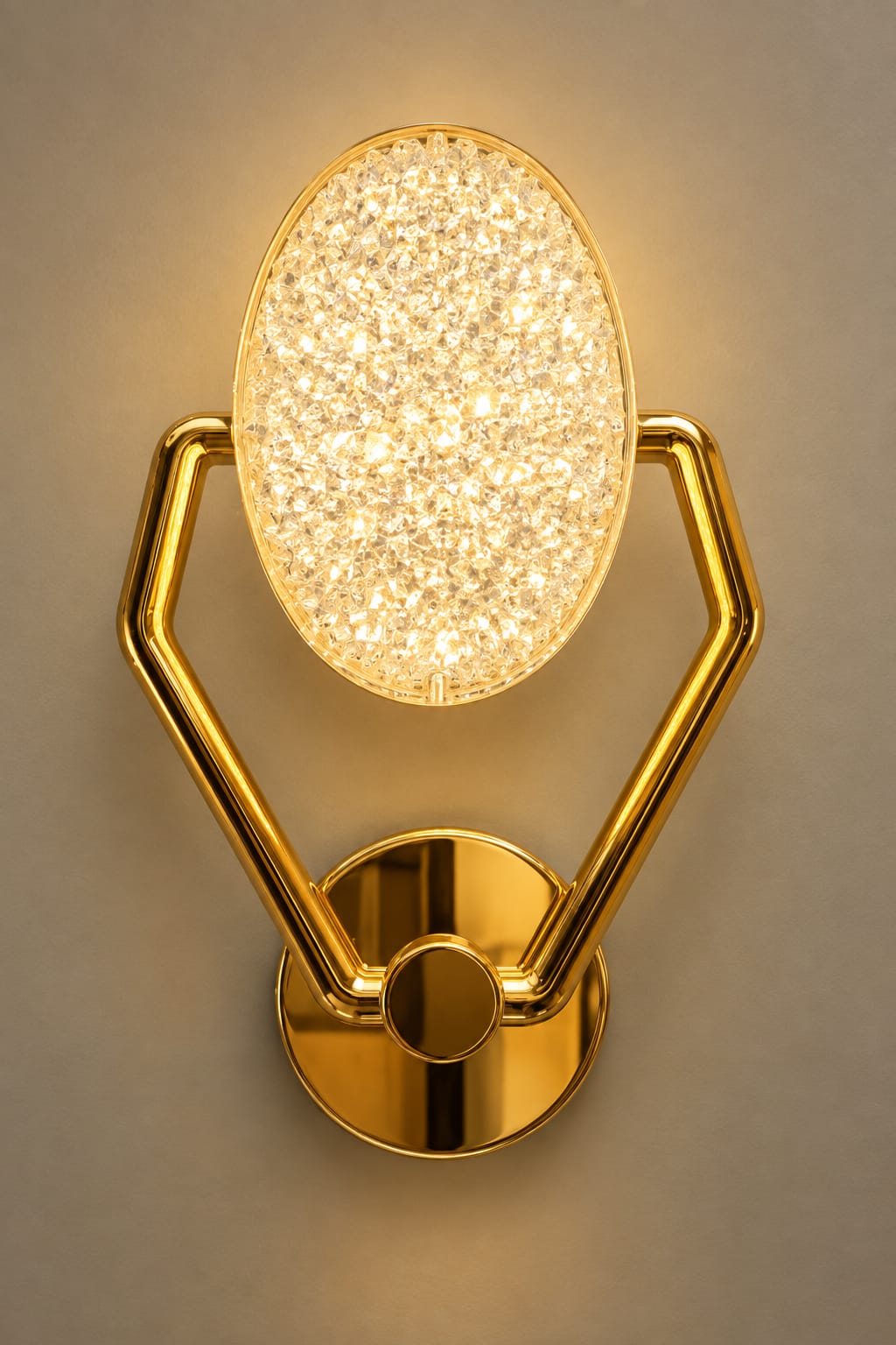 Luxury Crystal Oval Wall Light