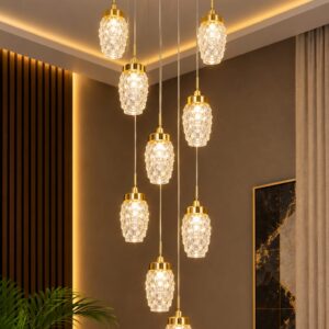 Luxury Golden Crystal Pendant Chandelier