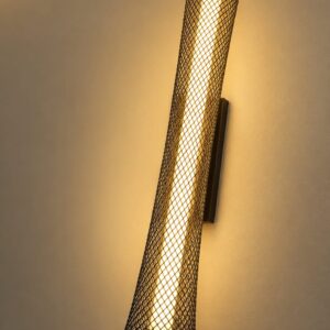 Modern Black Mesh Tube Wall Light