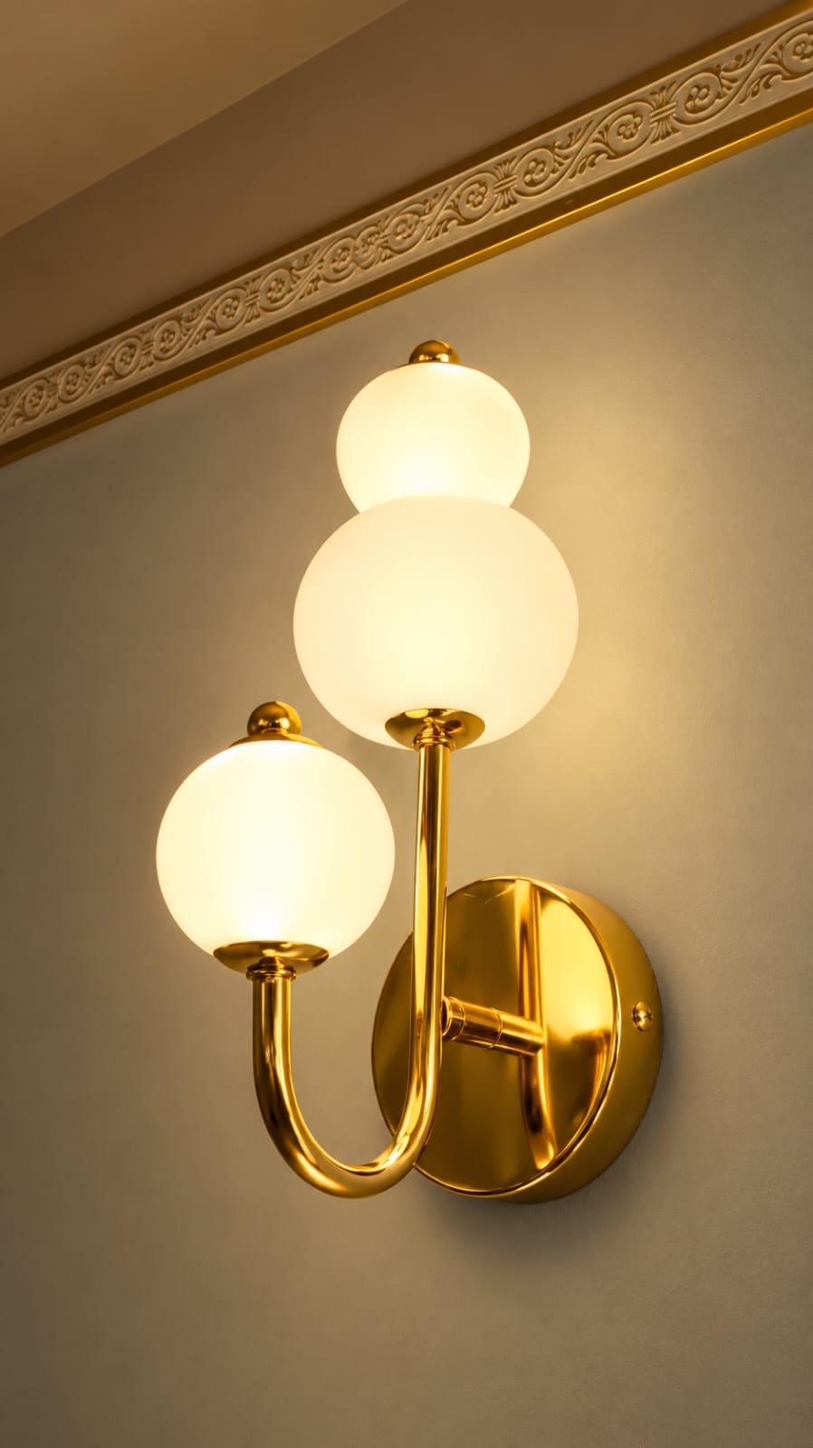 Modern Luxury Golden Double Wall Light