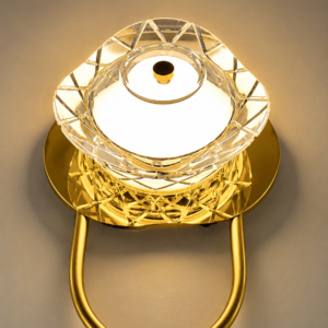Luxury Gold Crystal Wall Light
